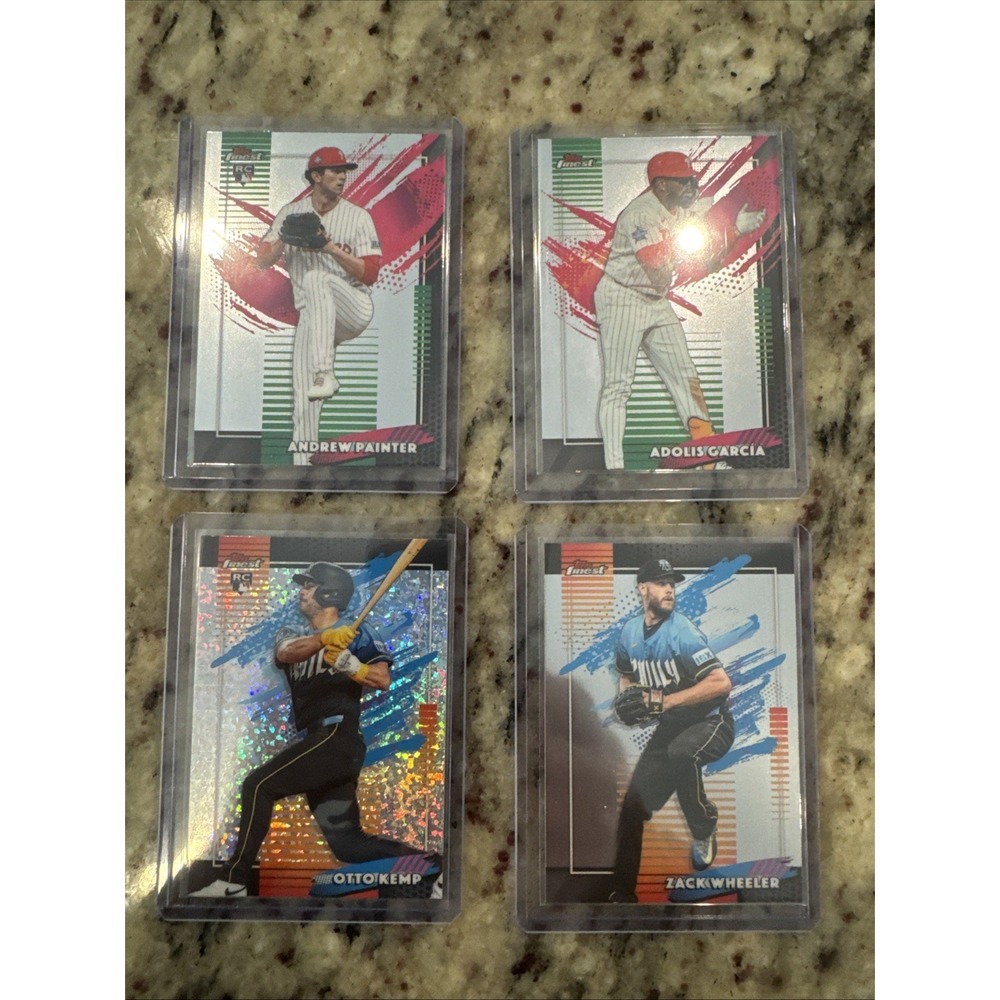 2026 Topps Finest Philadelphia Phillies Rare & Uncommon Lot 2 Rookie Cards